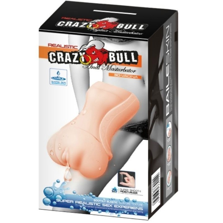 Crazy Bull - Masturbador Water Skin Vagina:: Envío discreto en masturbadoresparahombre.com