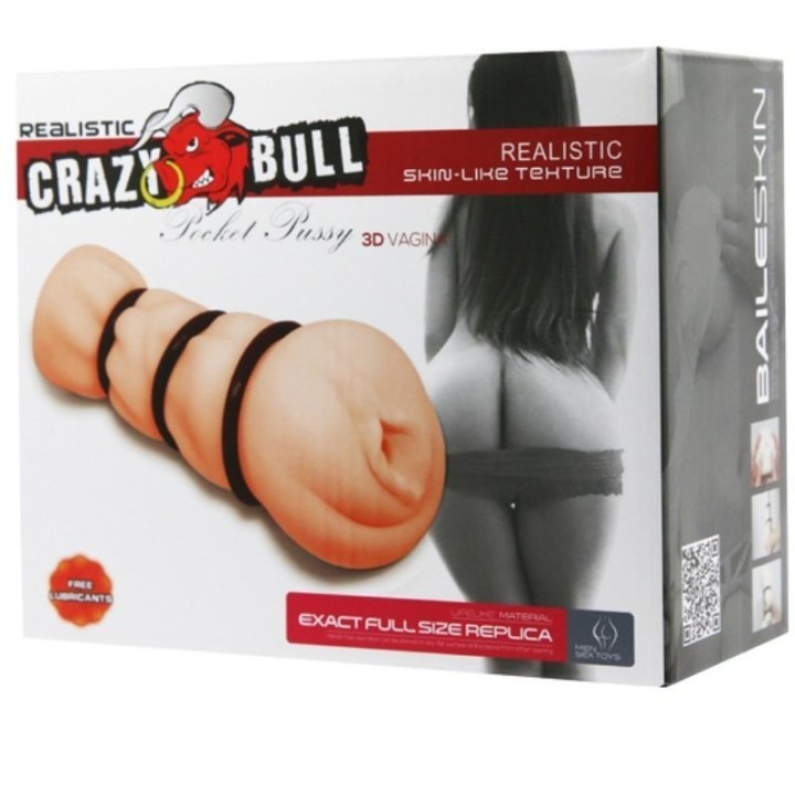 Crazy Bull Vagina Masturbador Con Anillos:: Envío discreto en masturbadoresparahombre.com