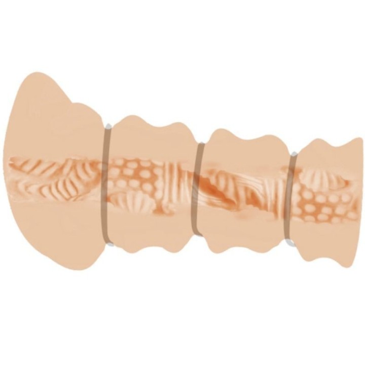 Crazy Bull - Masturbador Con Anillos - Modelo Vagina 2:: Envío discreto en masturbadoresparahombre.com