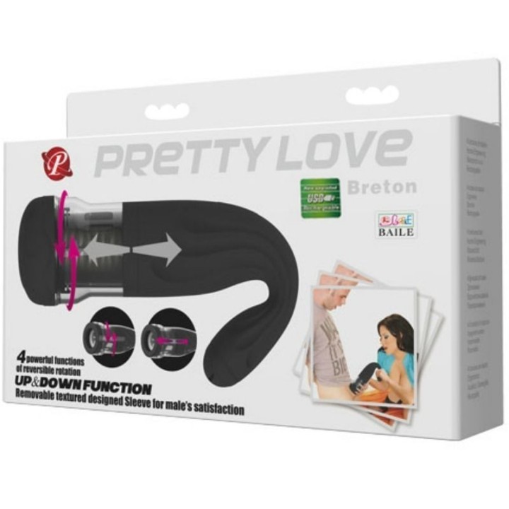 Pretty Love Masturbador Recargable Multifunción Breton:: Envío discreto en masturbadoresparahombre.com