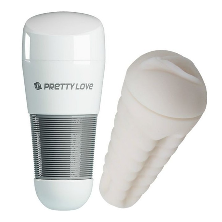 Pretty Love Kitty Masturbador Blanco Vagina:: Envío discreto en masturbadoresparahombre.com