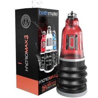 Bathmate Hydromax 3 Rojo:: Envío discreto en masturbadoresparahombre.com