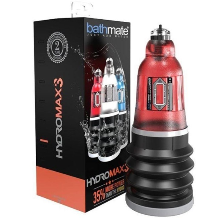 Bathmate Hydromax 3 Rojo:: Envío discreto en masturbadoresparahombre.com