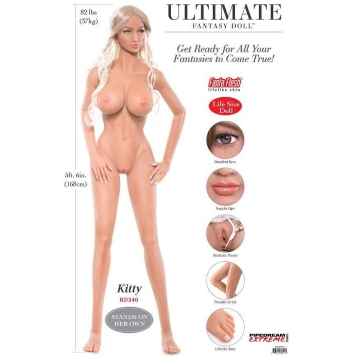 Pipedream Extreme Ultimate Fantasy Dolls Kitty (168 Cm):: Envío discreto en masturbadoresparahombre.com