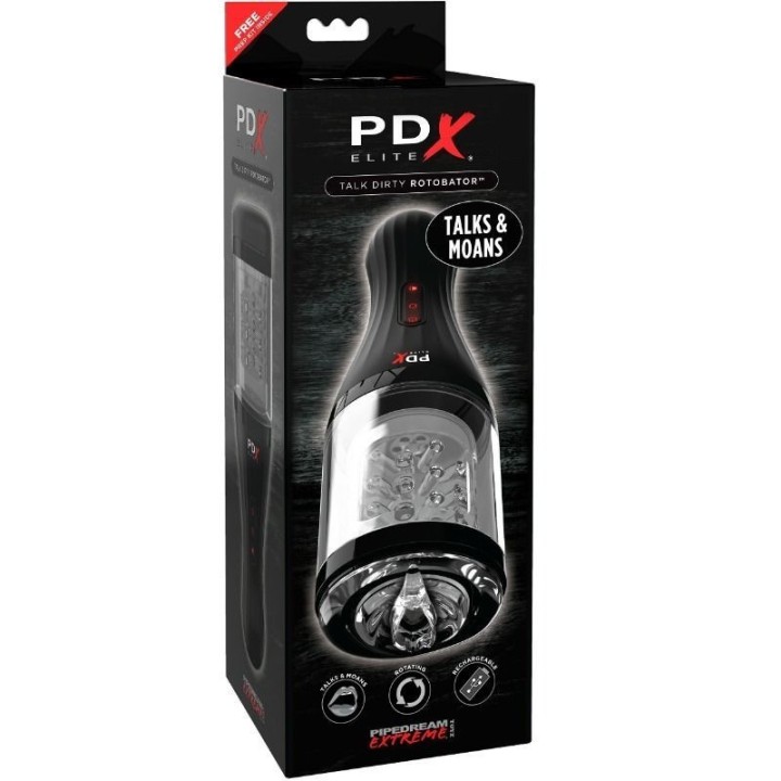 Pdx Elite Masturbador Con Sonido Talk Dirty Rotobator:: Envío discreto en masturbadoresparahombre.com