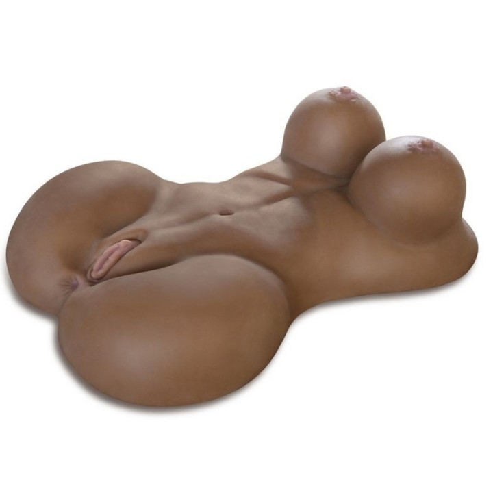 Extreme Toyz Fuck Me Silly 2 Torso Femenino Negra Extra Real:: Envío discreto en masturbadoresparahombre.com