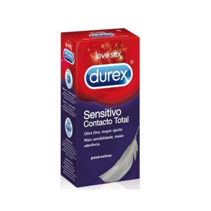 Durex Sensitivo Contacto Total 6 Uds:: Envío discreto en masturbadoresparahombre.com