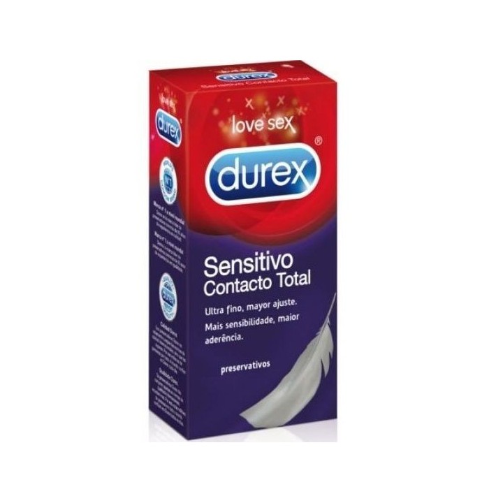 Durex Sensitivo Contacto Total 12 Uds:: Envío discreto en masturbadoresparahombre.com