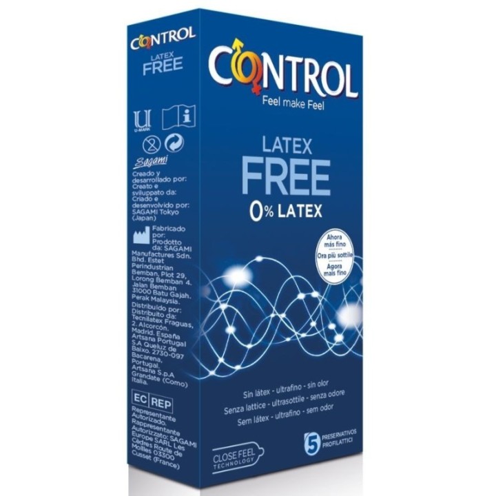 Control Free Sin Latex  5 Unid:: Envío discreto en masturbadoresparahombre.com