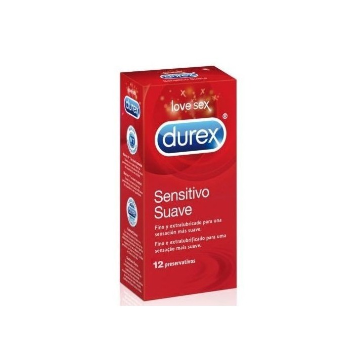Durex Sensitivo Suave 12 Uds:: Envío discreto en masturbadoresparahombre.com