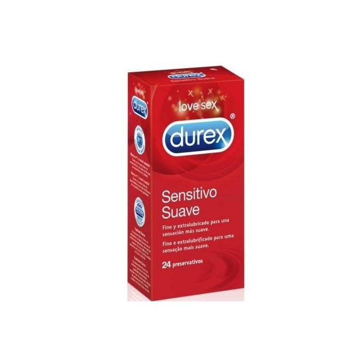 Durex Sensitivo Suave 24 Uds:: Envío discreto en masturbadoresparahombre.com