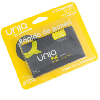 Uniq Pull Con Tiras Preservativo Sin Latex 3Uds:: Envío discreto en masturbadoresparahombre.com