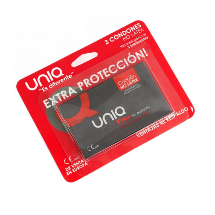 Uniq Free Aro Protector Preservativo Sin Latex  3Uds:: Envío discreto en masturbadoresparahombre.com