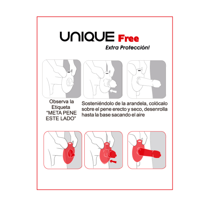 Uniq Free Aro Protector Preservativo Sin Latex  3Uds:: Envío discreto en masturbadoresparahombre.com