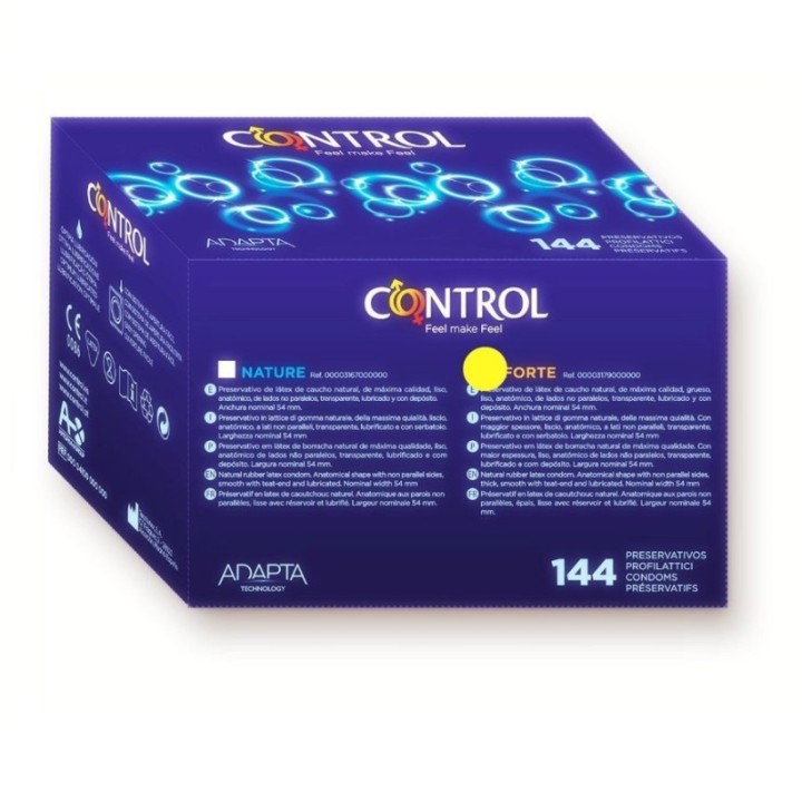 Control Adapta Forte Caja 144 Uds:: Envío discreto en masturbadoresparahombre.com