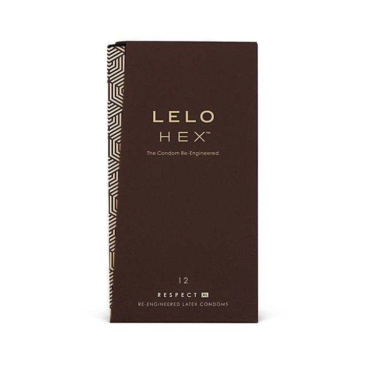 Lelo Hex Condoms Respect Xl 12 Pack:: Envío discreto en masturbadoresparahombre.com
