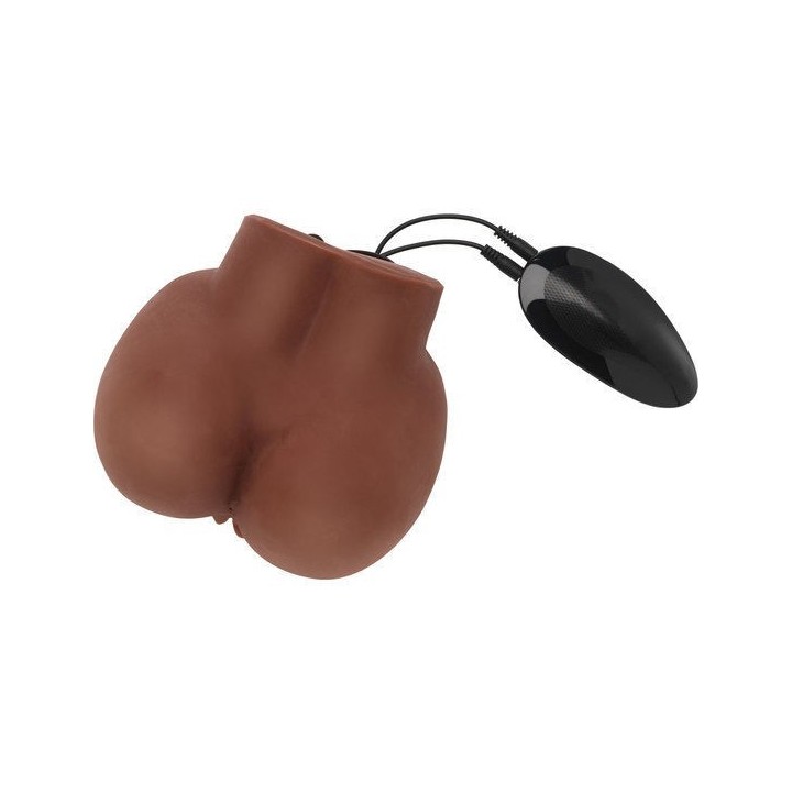 Big Ass Act Masturbador Realista Con Vibrador Brown:: Envío discreto en masturbadoresparahombre.com