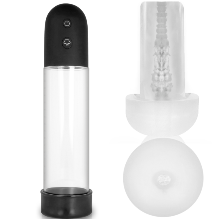 Pump Addicted Bomba Erección Rx11 Automática Con Masturbador:: Envío discreto en masturbadoresparahombre.com