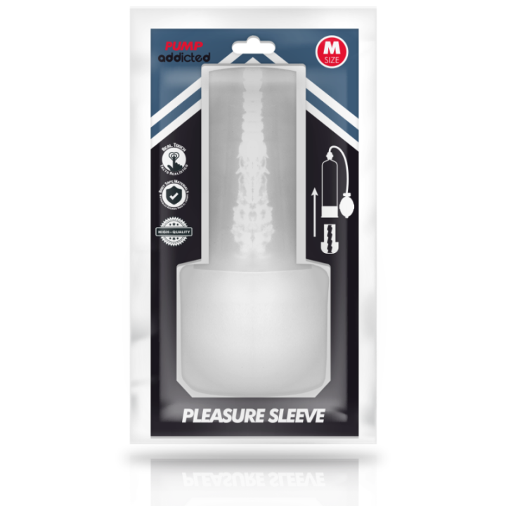 Pump Addicted Pleasure Sleeve Serie Manual:: Envío discreto en masturbadoresparahombre.com