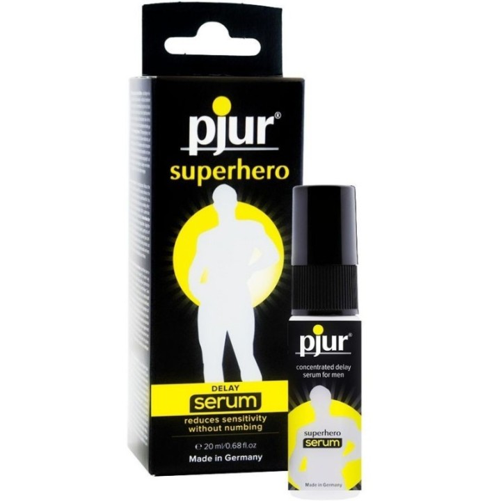 Pjur Superhero Serum Retardante Concentrado 20Ml:: Envío discreto en masturbadoresparahombre.com